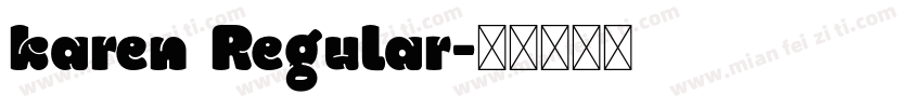 karen Regular字体转换